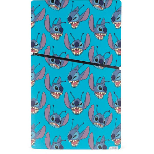 Disney Lilo and Stitch Face Expression Pattern PS5 Slim Digital Edition Console Skin